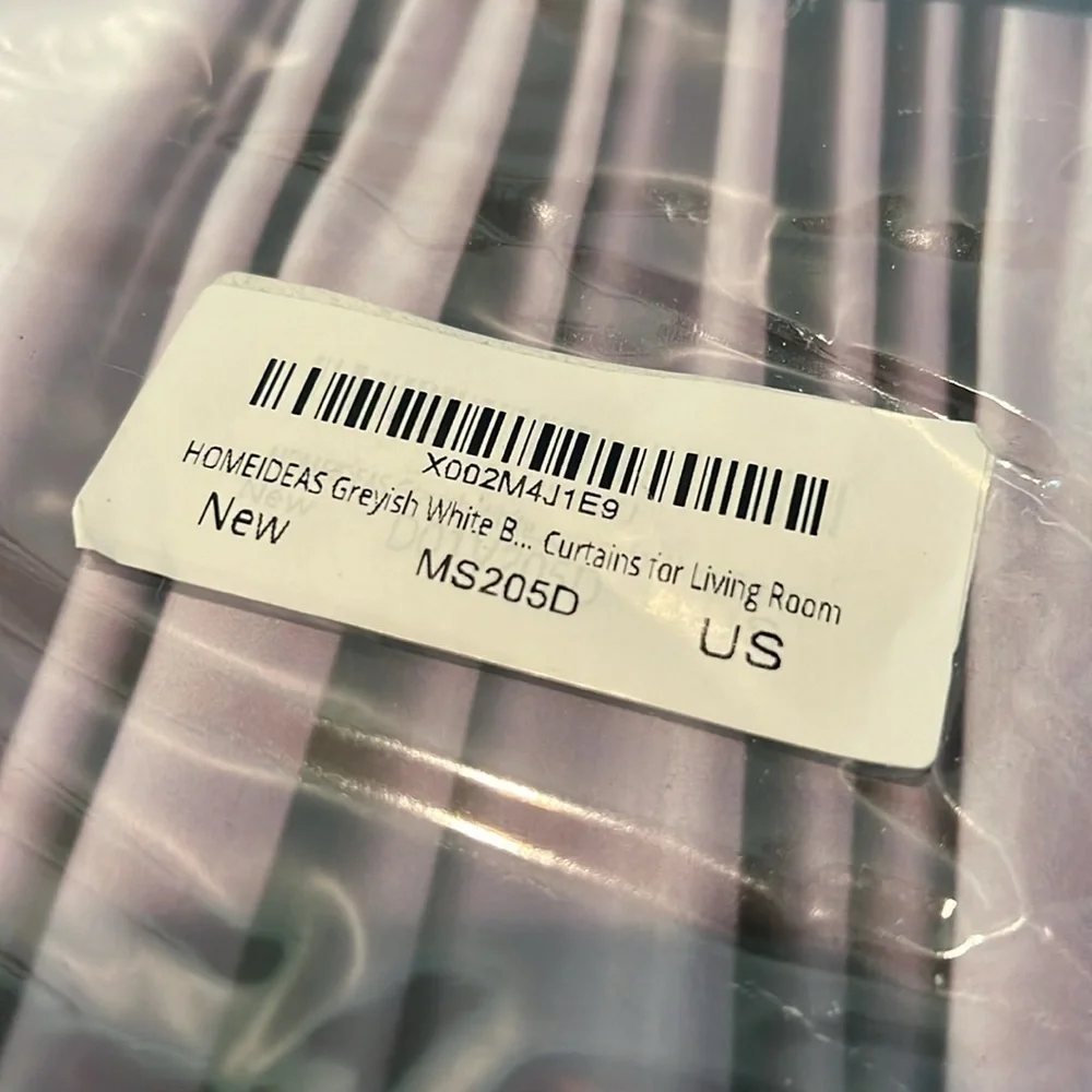 Homeideas gray curtains NWT
